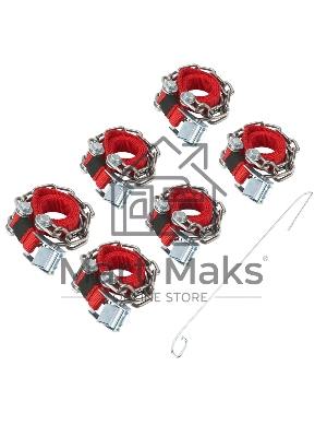 Цепи (браслеты) противоскольжения Rexant для легковых авто (колеса 165-205 мм), к-т 6 шт.