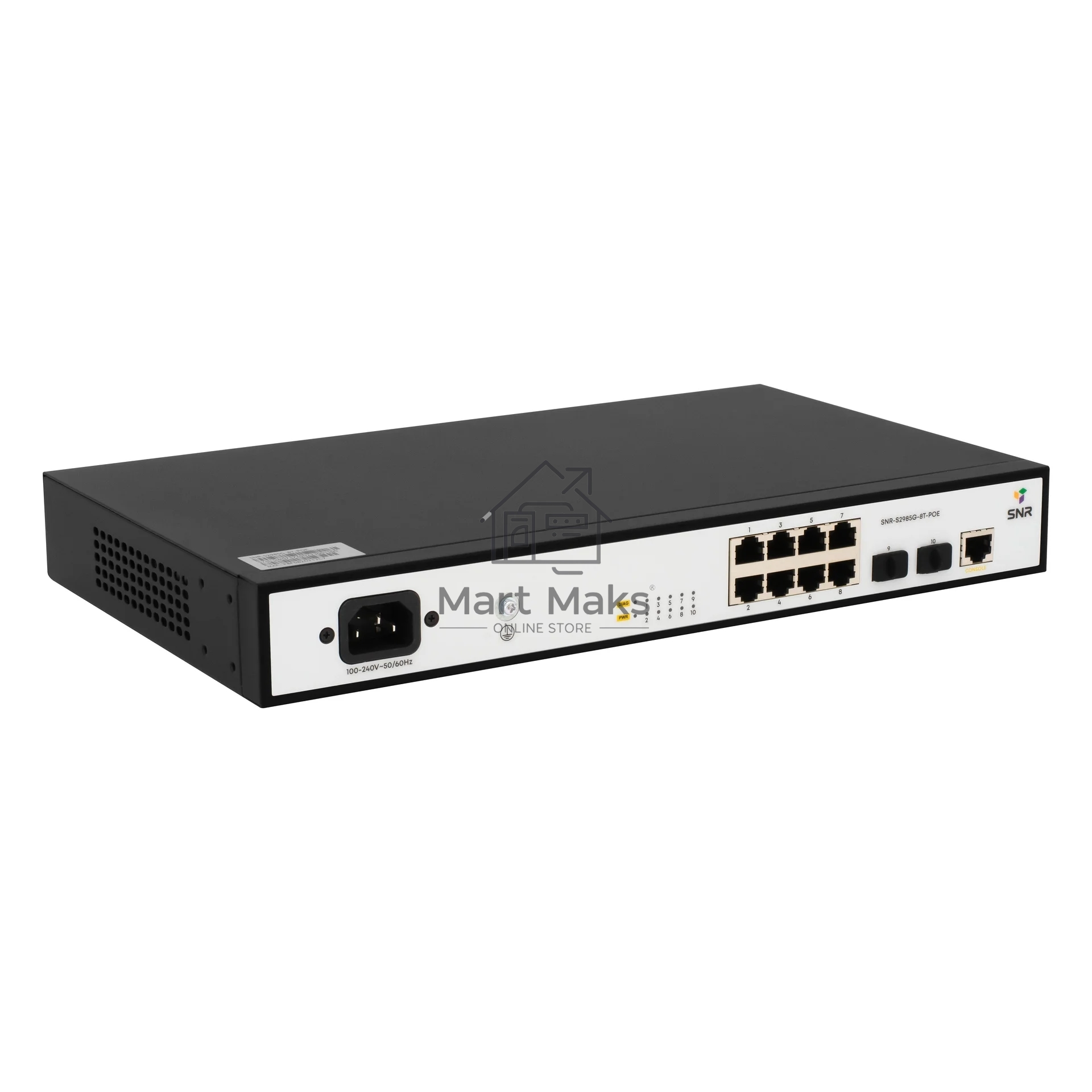 Коммутатор SNR SNR-S2985G-8T-POE, 1Гбит/с, количество портов 8 шт, (L2)