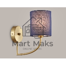 Настенный светильник Ambrella light LH71275 BS/DB латунь/темно синий E14 max 40W 225*120*250