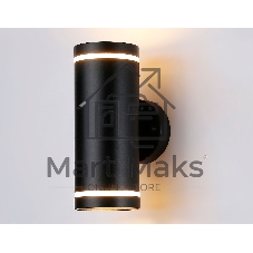 Светильник Ambrella light ST3333/2 BK черный IP54 GX53/2 max 15W 210*85*125
