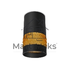 Светильник Ambrella light TN375 SBK/TI черный песок/янтарь GU5.3 D65*117