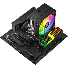 Кулер для процессора ID-COOLING SE-214-XT V2 ARGB LGA1851/1700/1200/115X/AM5/AM4 (16шт/кор, TDP 200W, PWM, 4 тепл.трубки прямого контакта, FAN 120мм, Addressable RGB LED) RET
