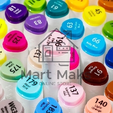 Набор маркеров для скетчинга Deli E70803-48 Color Emotion 11мм, 150мм, трехгранный корпус, двойной пишущий наконечник, 1-7мм, 48 цветов, ассорти, пластиковая коробка (48шт.)
