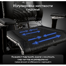Кресло руководителя эргономичное Метта Yoga 4DF B2-14D - YM93+Infinity светло-серый/белый сиденье светло-серый/белый экокожа/сетка с подголов. крестов.5-луч. металл хром
