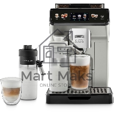 Кофемашина DeLonghi ECAM450.55.S серебристый/черный, исп. кофе - зерновой/молотый, 1.8 л, 1450 Вт, 19 бар