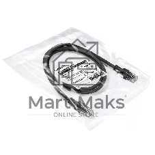 Патч-корд ExeGate UTP-RJ45-RJ45-5e-1M-BK, UTP, cat.5e, 1м, черный