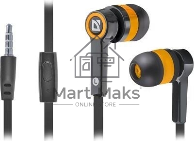 Наушники Defender Pulse 420 черный/оранжевый