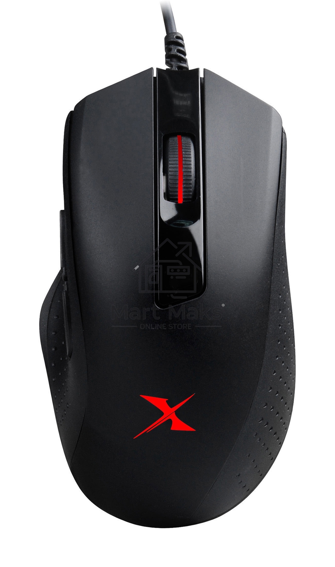 Мышь проводная A4Tech Bloody X5 Max черный, 10000 dpi, USB, кнопки - 9