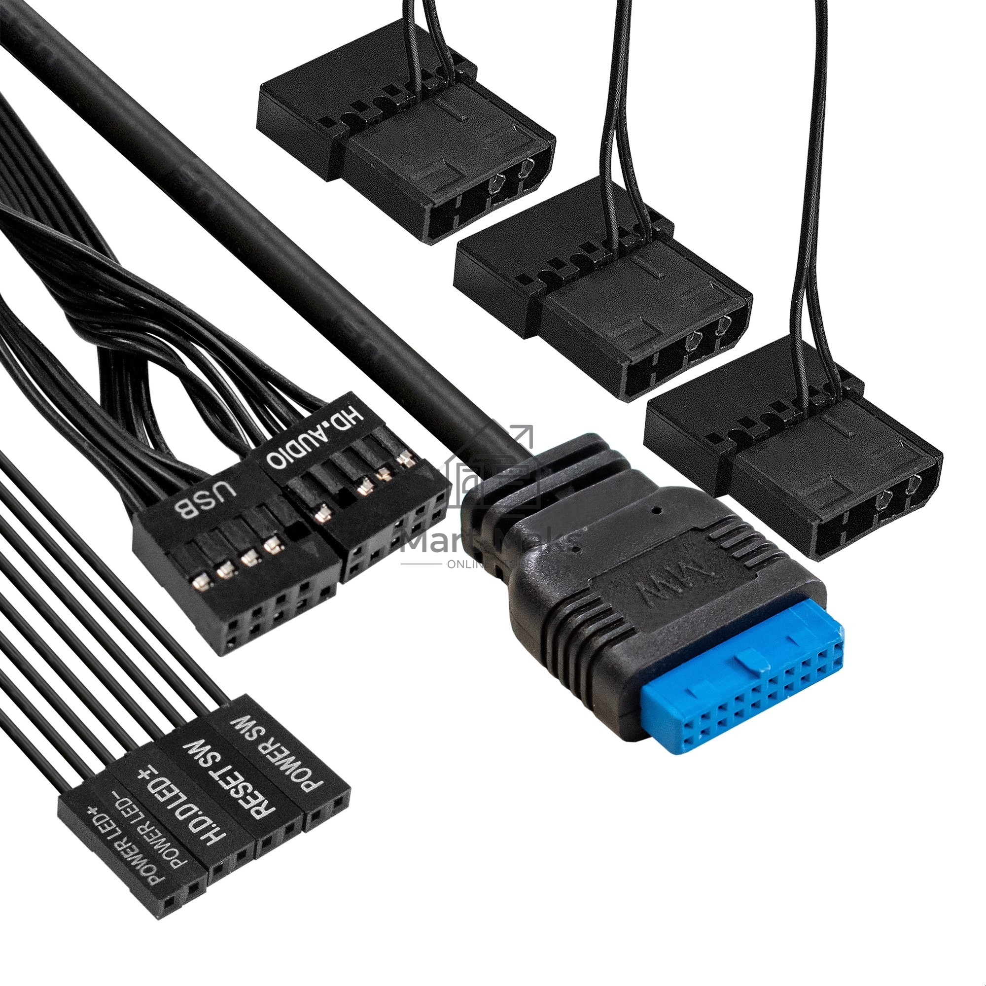 Компьютерный корпус Miditower ExeGate EVO-8227-NPX700 (ATX, БП 700NPX с вент. 12см, 2*USB+1*USB3.0+HD Audio, черный, 3 вент. RGB, закаленное стекло)