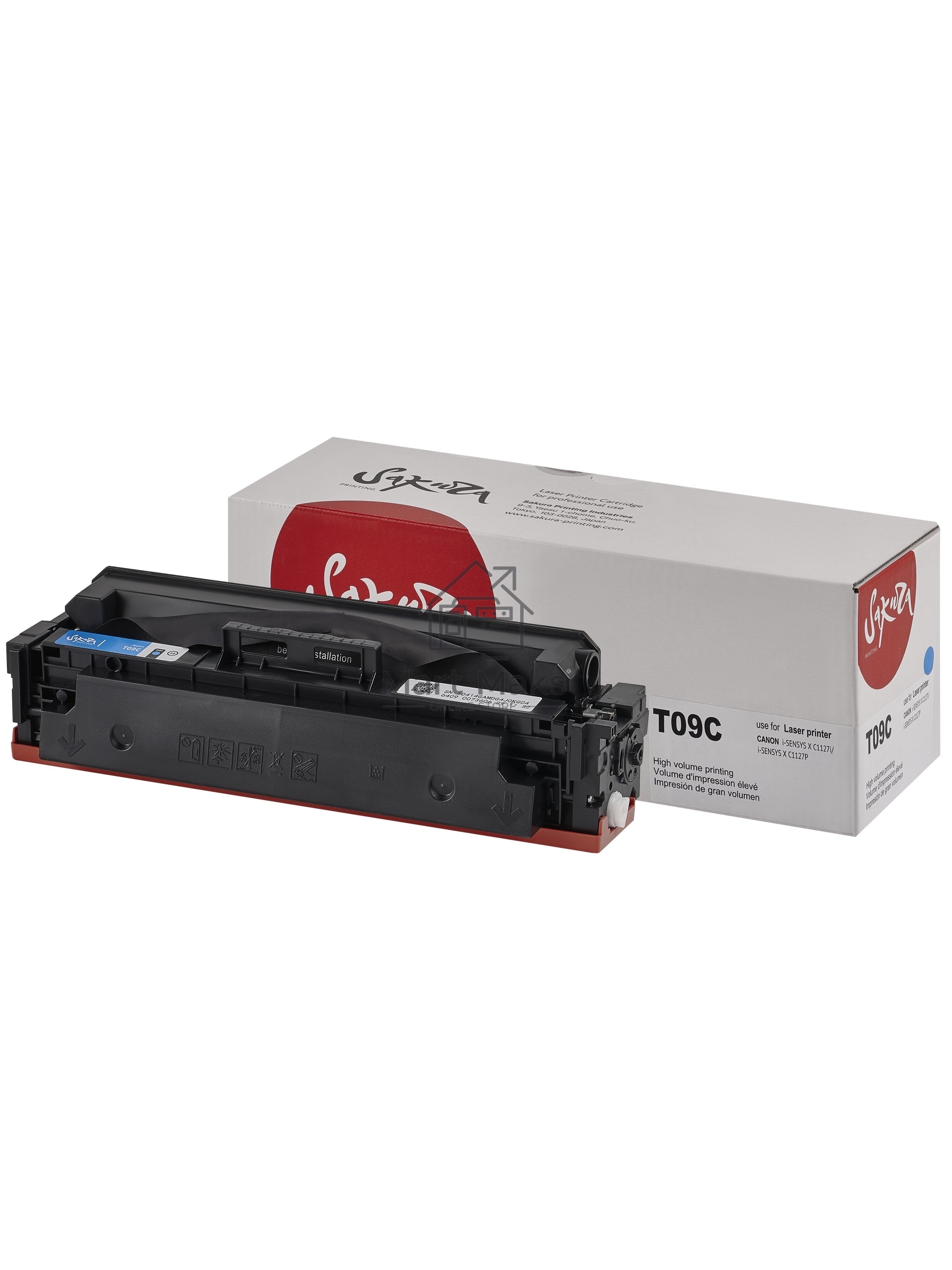 Картридж Sakura T09C (3019C006) для Canon, голубой, 5900 к.