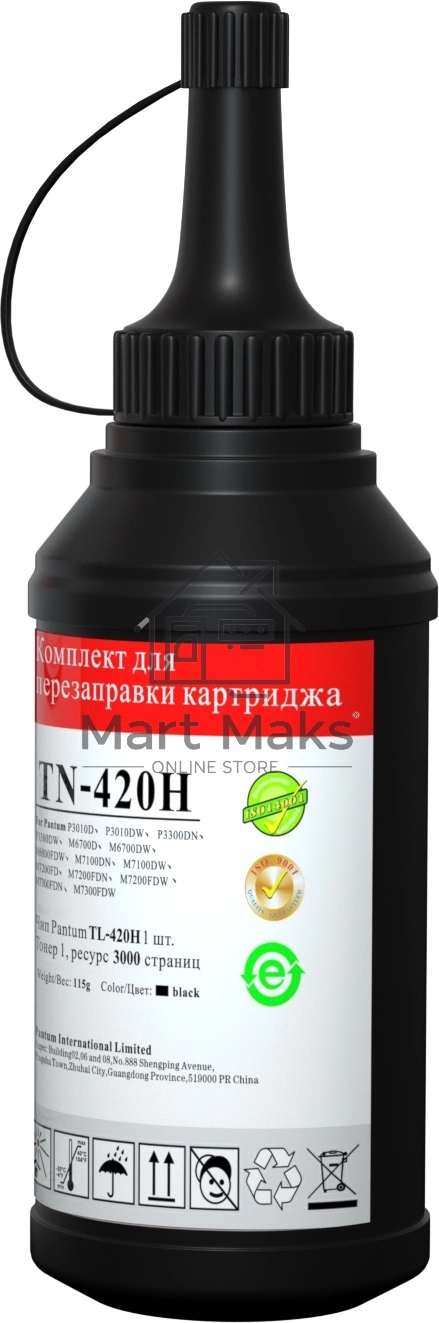 Заправочный комплект Pantum TN-420HP для P3010/P3300/M6700/M6800/M7100/M7200 (комплект на 3000к.+ чип)