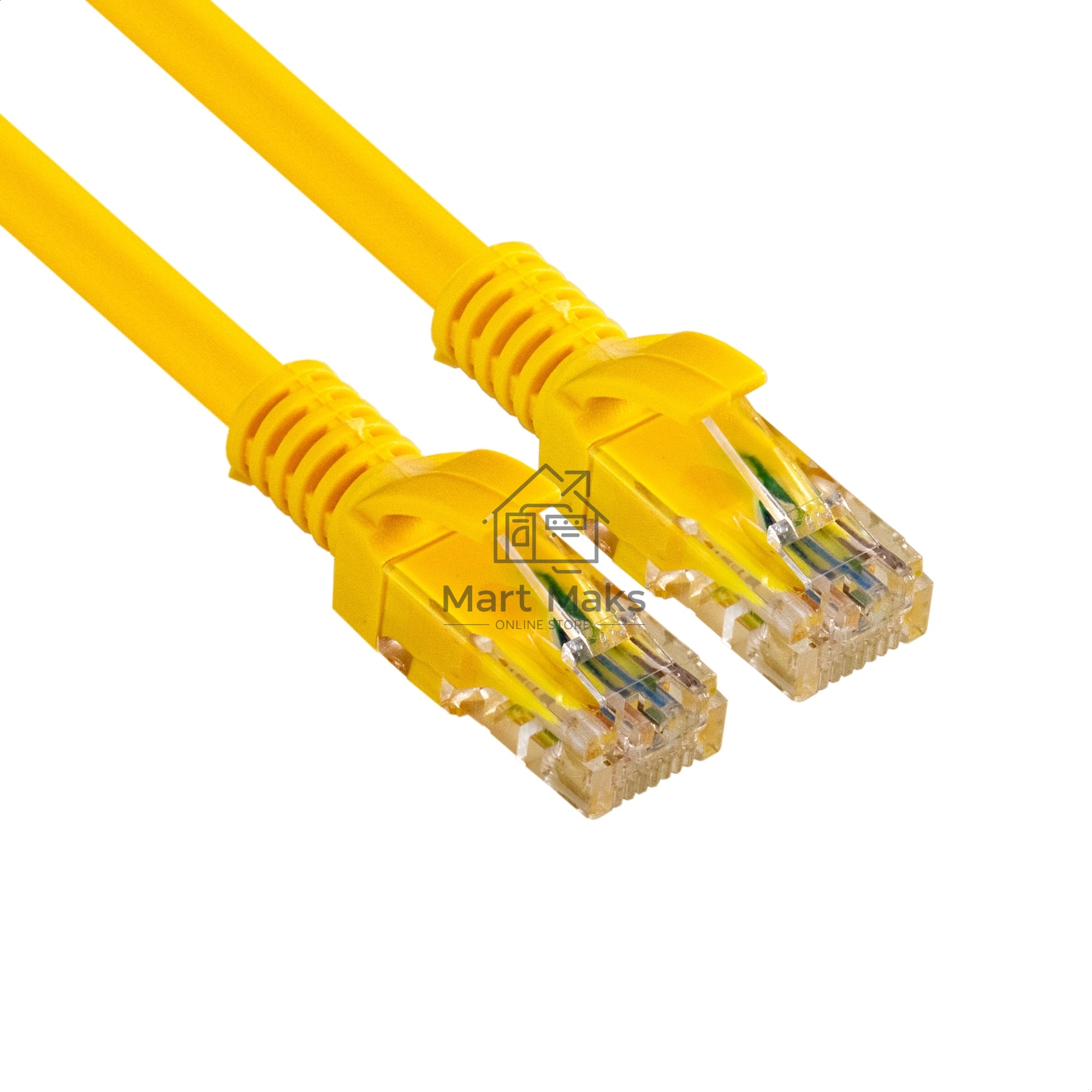 Патч-корд ExeGate UTP-RJ45-RJ45-C6-1M-YL, UTP, cat.6, 1м, желтый