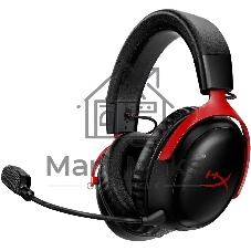Гарнитура HyperX Cloud III чёрный-красный, беспроводная, радиоканал
