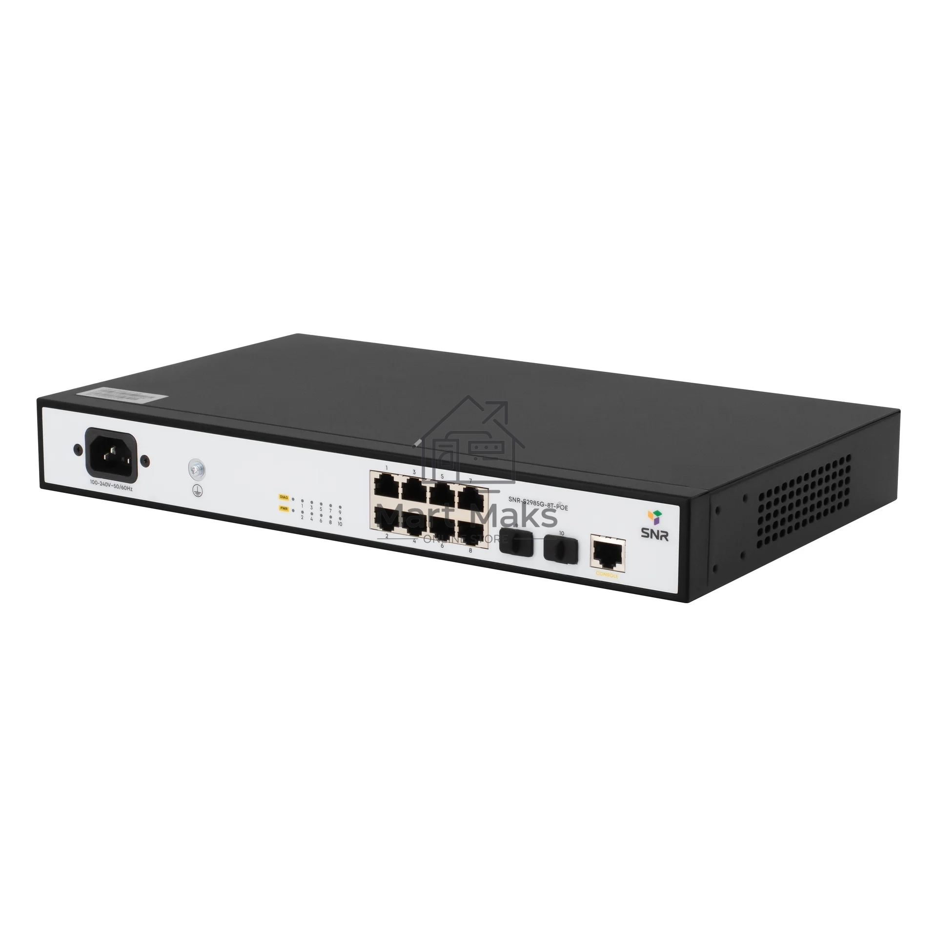 Коммутатор SNR SNR-S2985G-8T-POE, 1Гбит/с, количество портов 8 шт, (L2)
