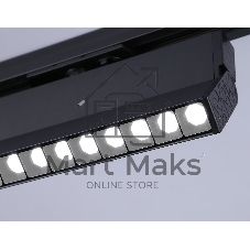 Трековый однофазный светодиодный светильник Ambrella light GL6819 BK черный LED 12W 4200K 24° 230*22*87