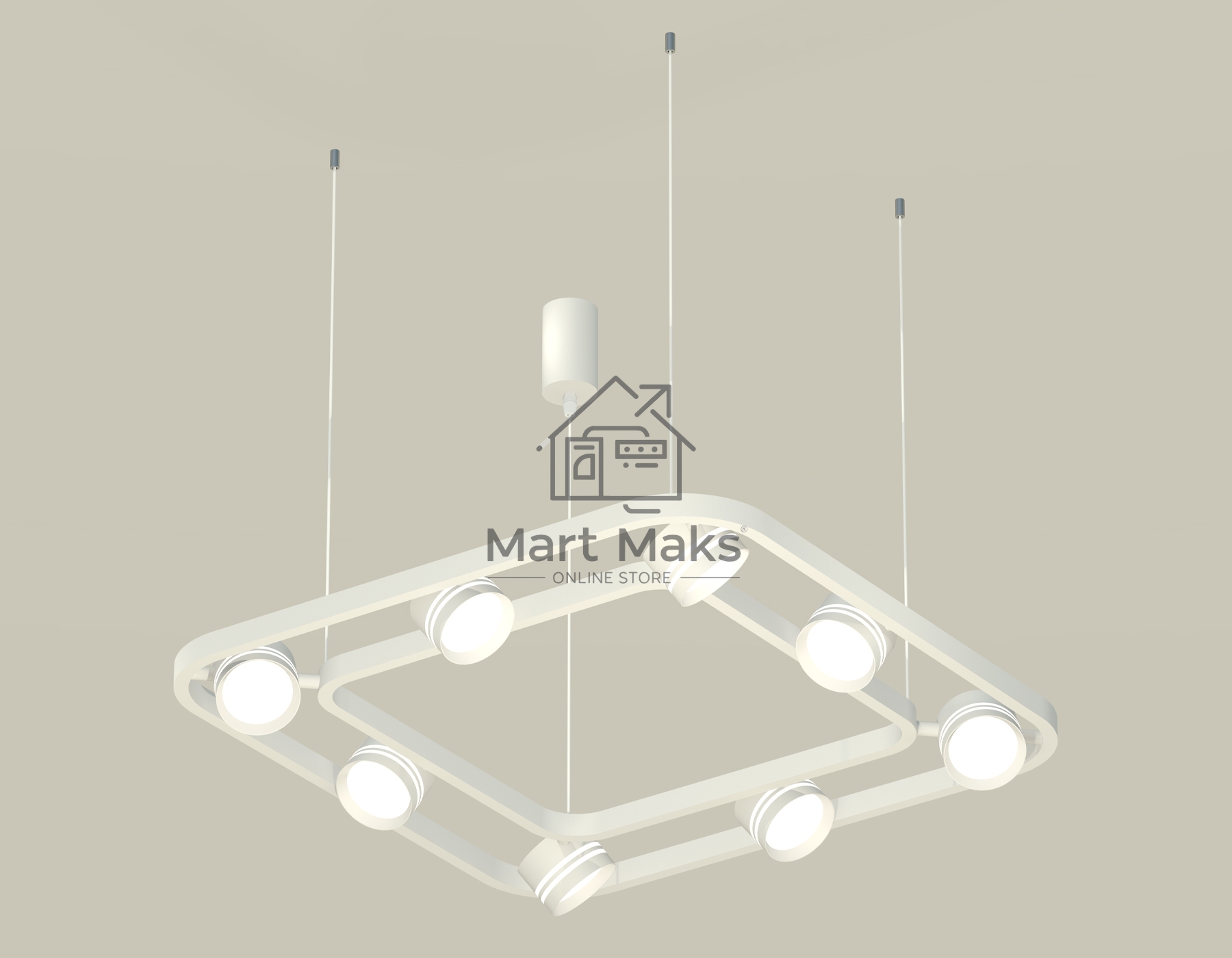 Светильник Ambrella light XB9177153/8 SWH/FR белый песок/белый матовый GX53 (C9177, N8477)
