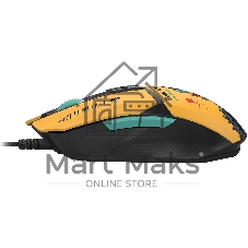 Мышь проводная A4Tech Bloody W63 Max Renegade желтый, 12000 dpi, USB, кнопки - 7