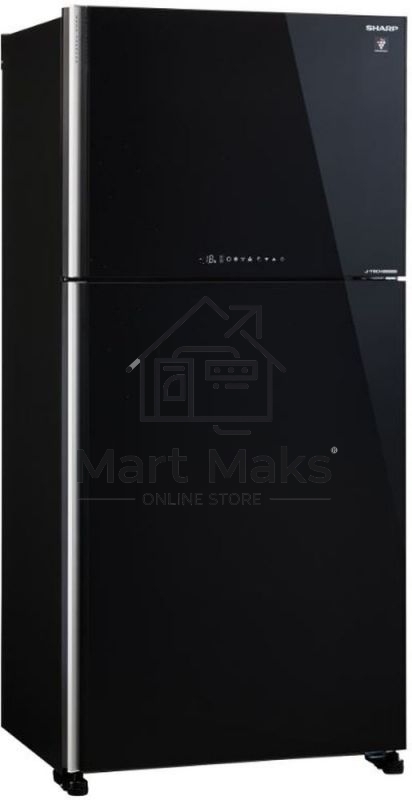 Холодильник Sharp SJ-XG60PGBK черный двухкамерный 422/178 л морозилка сверху, No Frost