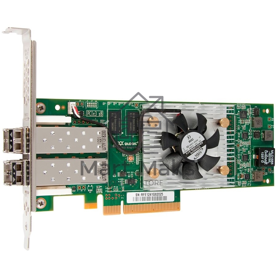Контроллер Qlogic QLE2672-CK 16Gb Dual Port FC HBA x8 PCIe LC multi-mode optic