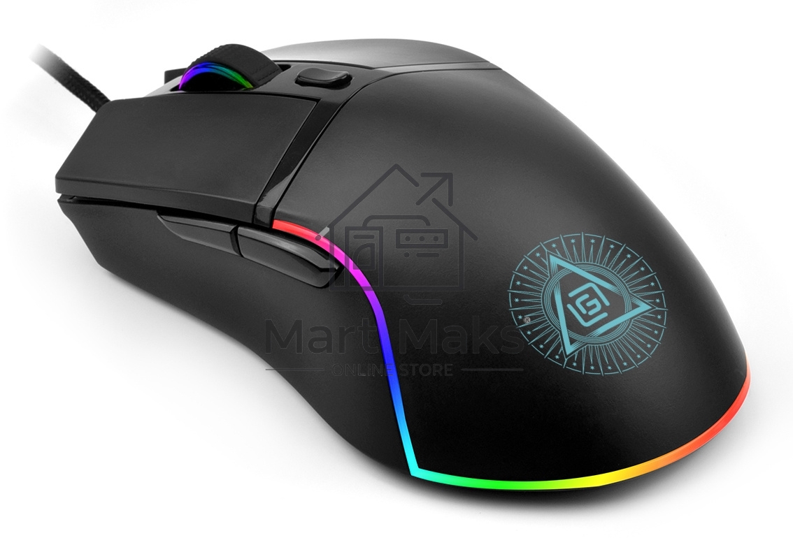 Мышь проводная Oklick 717G PROPHECY черный, 6400 dpi, USB, кнопки - 6