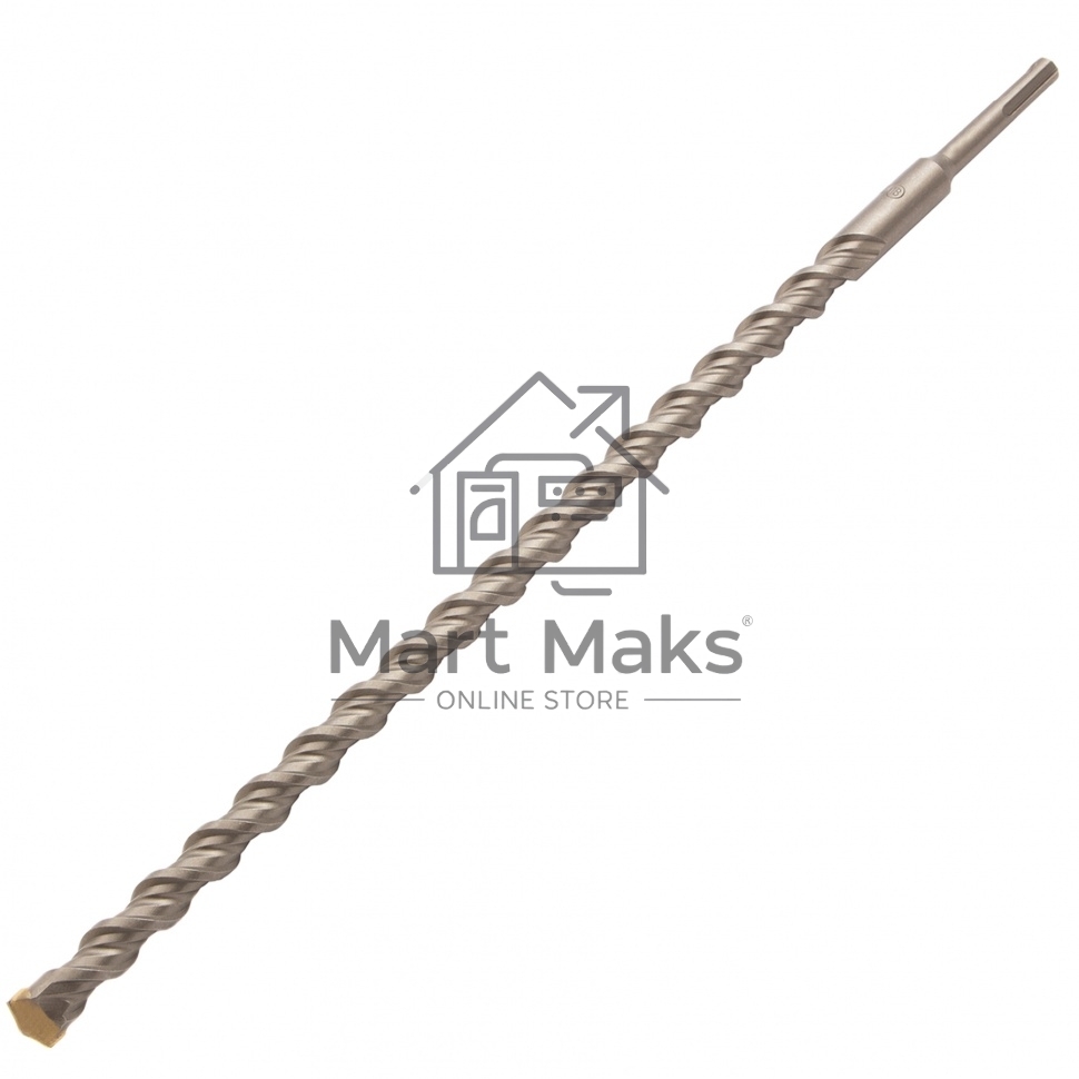 Бур по бетону, двойная спираль, Cobalt W-tip, 18x460 мм, SDS PLUS Denzel
