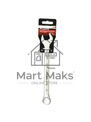 Ключ Matrix комбинированный, 17 мм, CrV, матовый хром