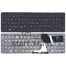 Клавиатура для ноутбука HP Pavilion 15-P 17-F черная с подсветкой