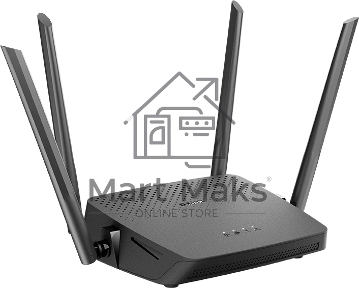 Маршрутизатор DIR-842/RU/R7A AC1200 Wi-Fi EasyMesh Router, 1000Base-T WAN, 4x1000Base-T LAN, 4x5dBi external antennas