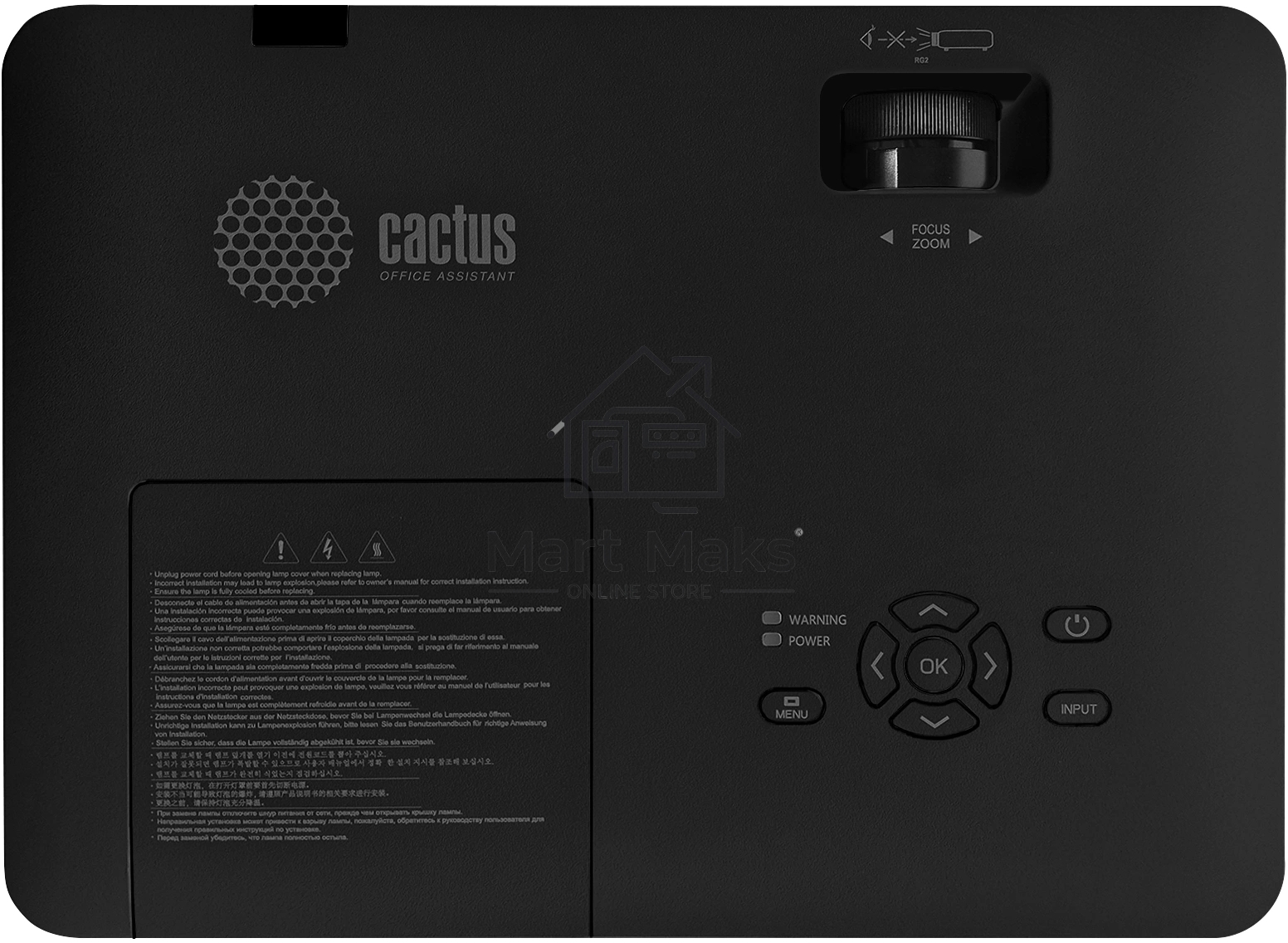 Проектор Cactus CS-S1.B 3LCD 34000Lm LS 3400Lm ANSI (1024x768) 15000:1 ресурс лампы:10000часов 1xHDMI 4.5кг