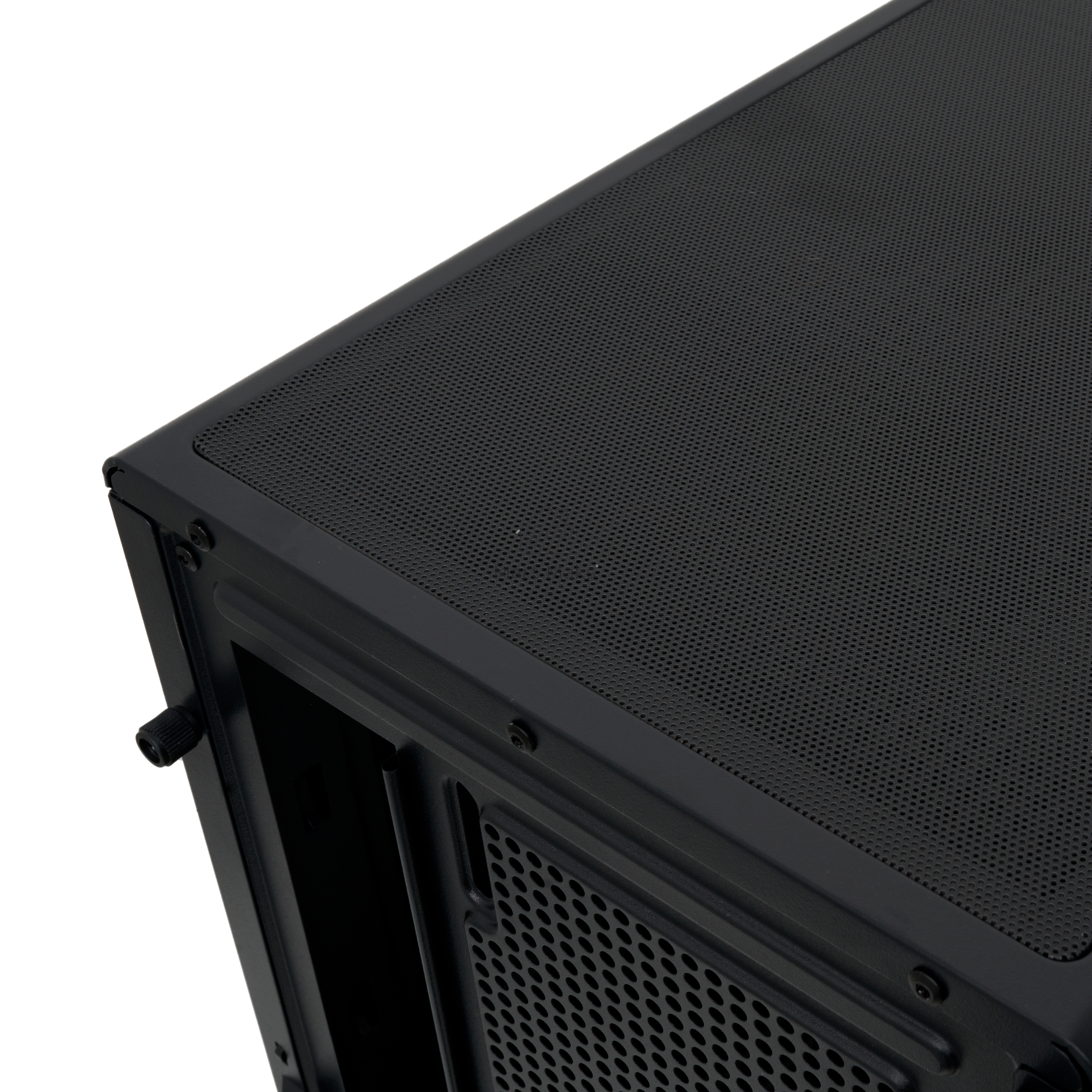Компьютерный корпус без блока питания HSPD F510, Panoramic Mid Tower, черный, TG, 0.5 SPCC, no fans ATX, mATX, mITX 180/280/160mm 1x2.5