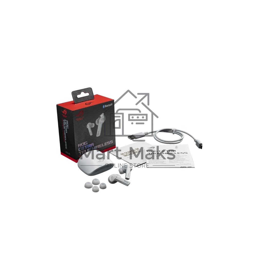 Гарнитура ASUS ROG CETRA TRUE Wireless WHT 90YH03X1-B5UA00
