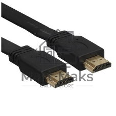 Кабель PERFEO HDMI A вилка - HDMI A вилка, плоский, ver.1.4, длина 2 м. (H1302)