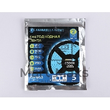 Светодиодная лента Ambrella light GS1803 5050 30Led/ 7.2W m/ 12V IP20 6500K/ 5000*10*1.87mm (2 конт.)