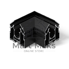 Коннектор угловой внутренний для шинопровода в натяжной потолок черный Slim Magnetic 85124/00