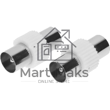 Адаптер антенный Premier 4-400/2 Coax (m)/Coax (m) серебристый (уп.:2шт)