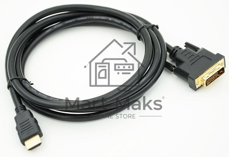 Кабель HDMI/DVI-D 3м SIEMAX 19M - DVI Dual Link, черный