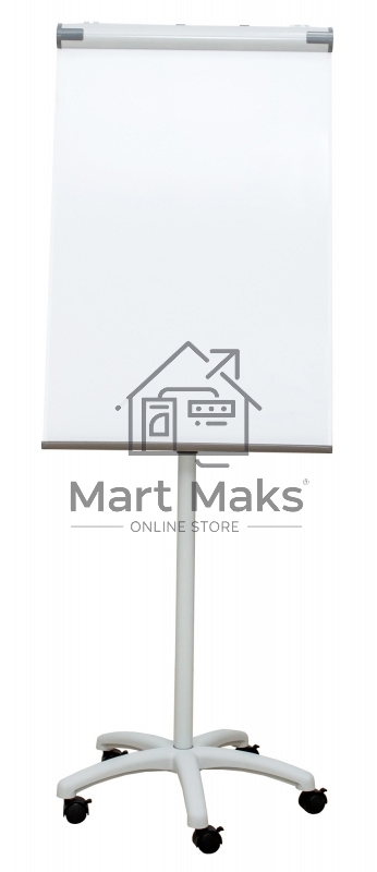 Флипчарт Cactus CS-FCR-M67x105 магнитно-маркерная меламиновая 67x105см на роликах