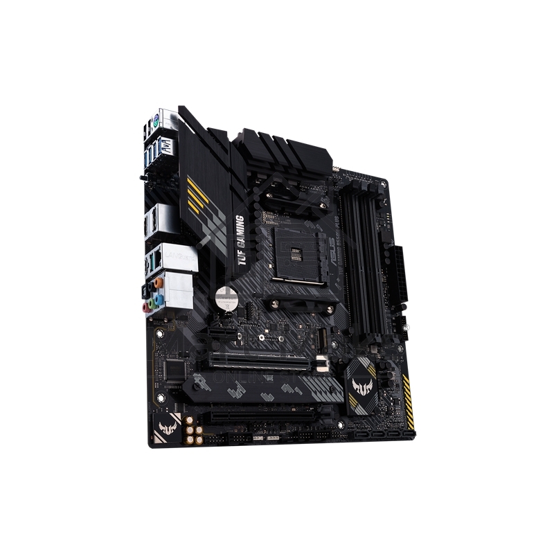 Материнская плата ASUS TUF GAMING B550M-PLUS, AM4, AMD B550, 4xDDR4, 4xSATA, 2xM.2, 1xPCIe 4.0 x16, 1xPCIe 3.0 x16, 1xPCIe x1, 1xHDMI, 1xDP, 1x 2.5Gb LAN, 4xUSB-A 3.2 Gen 1, 1xUSB-A 3.2 Gen 2, 2xUSB-A 2.0, 1xUSB-C 3.2 Gen 2, 5x3.5 мм, 7.1, mATX