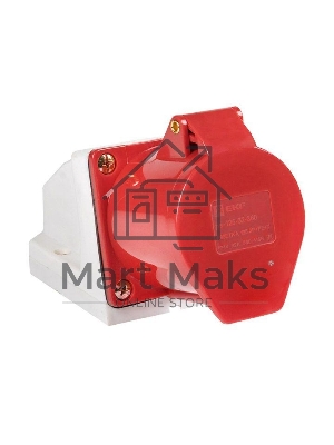 Розетка наруж. уст. 32А 380В 3P+РЕ+N IP44 (125) EKF ps-125-32-380 Розетка наруж. уст. 32А 380В 3P+РЕ+N IP44 (125) EKF ps-125-32-380