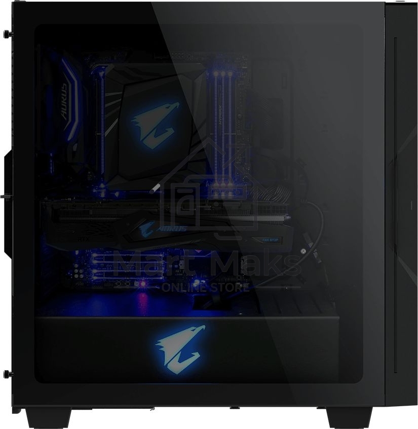 Компьютерный корпус Gigabyte AORUS С300 GB-AC300G черный без БП ATX 4x120mm 4x140mm 2xUSB3.0 audio bott PSU
