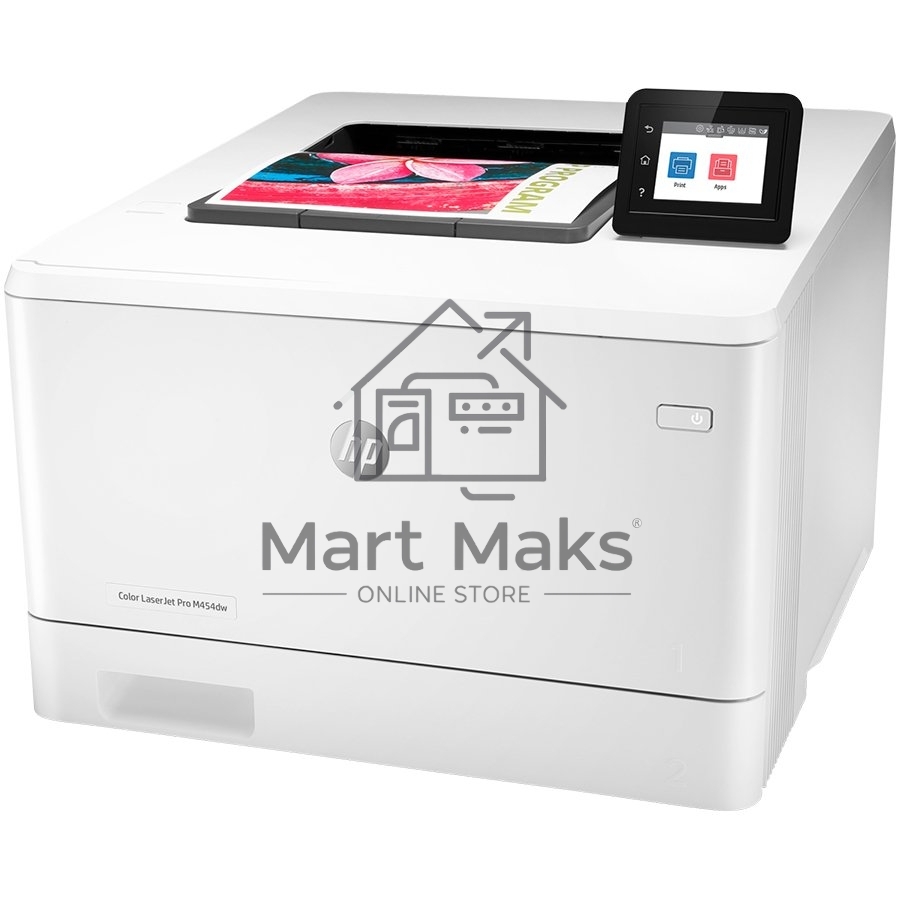 Принтер лазерный HP Color LaserJet Pro M454dw (W1Y45A#B19), А4, цветной, печ. до 27 стр/мин., 600 x 600 dpi, USB, RJ-45, Wi-Fi, BlueTooth, Air Print, Mopria