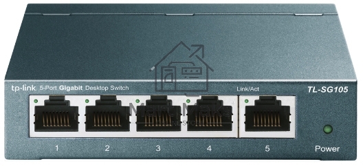 Коммутатор настольный TP-Link TL-SG105S 5-портовый 10/100/1000 Мбит/с