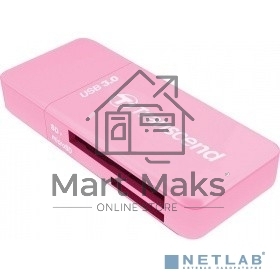 Считыватель карты памяти Transcend All in1 Multi Card Reader, Pink
