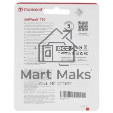 Флешка USB Transcend JetFlash 780 (TS64GJF780), 64Gb, USB 3.2 Gen 1 (USB 3.0), R/W 210/140, черный/серебристый
