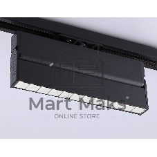 Трековый однофазный светодиодный светильник Ambrella light GL6819 BK черный LED 12W 4200K 24° 230*22*87