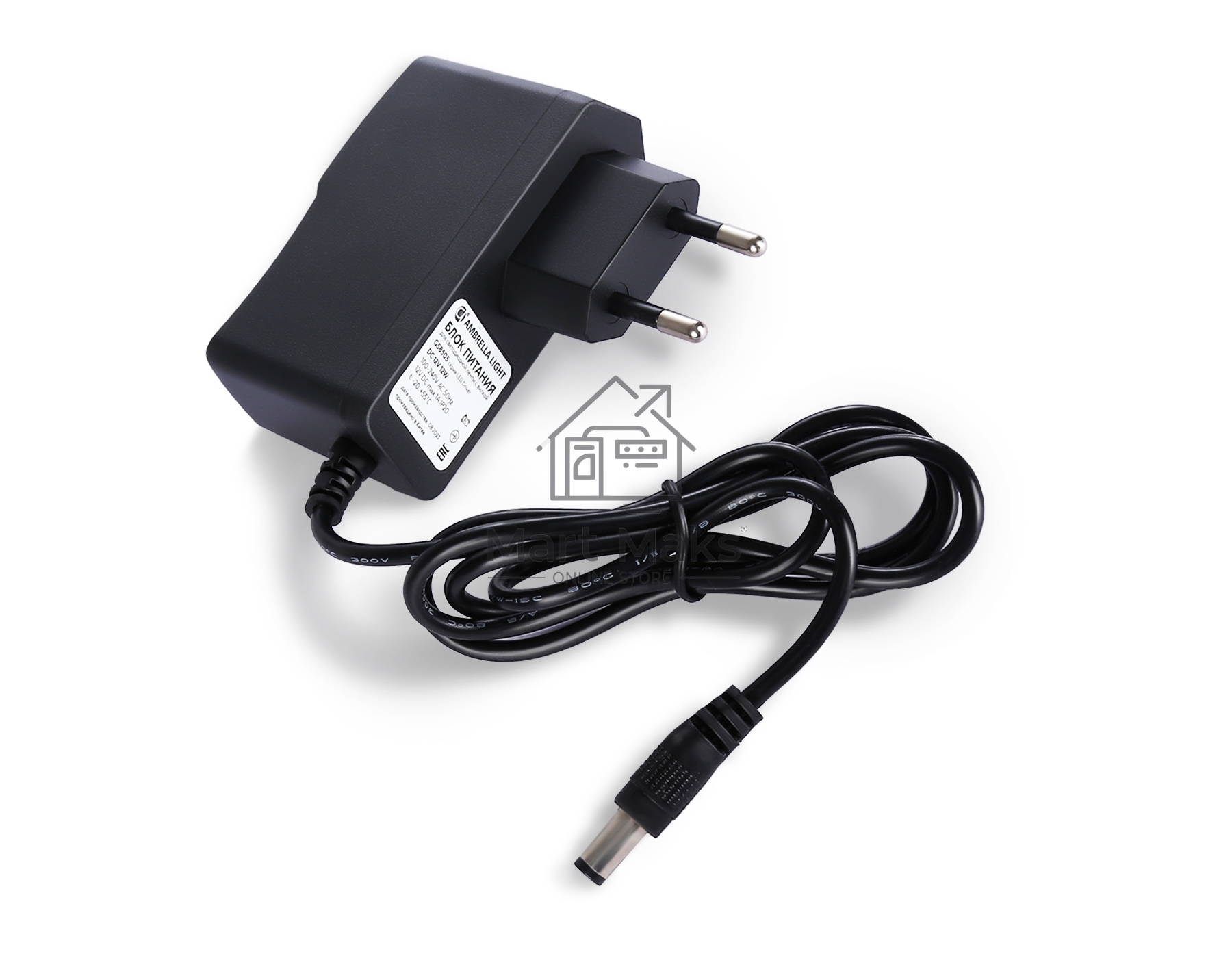 GS8505 блок питания 12V 12W 1A IP20 100-240V 75*27*68
