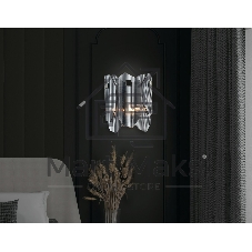 Светильник Ambrella light LH31207/2 SN/SM сатин никель/дымчатый E14*2 max 40W 220*150*270