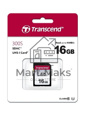 Флеш карта SD 16Gb Transcend SDHC UHS-I U1