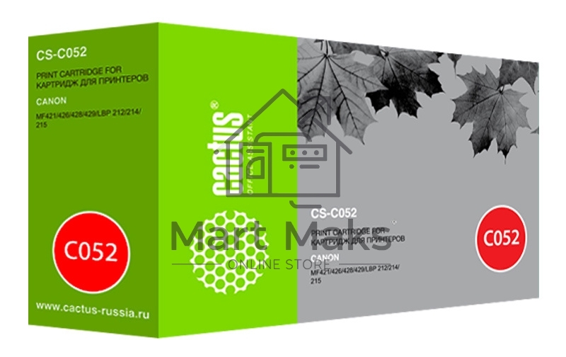 Картридж лазерный Cactus CS-C052 черный (3100 стр.) для Canon MF421/426/428/429/LBP 212/214/215