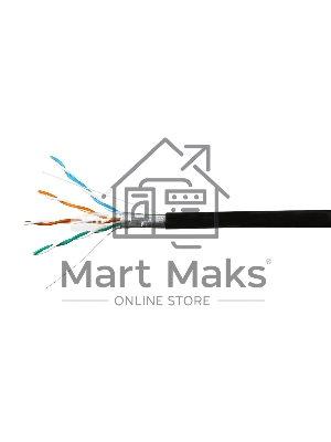 Кабель SkyNet Premium FTP outdoor 4x2x0,51, медный, FLUKE TEST, кат.5e, однож., 100 м, box, черный